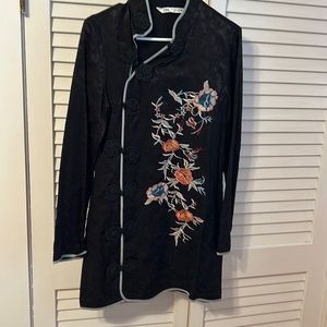 ZARA Japanese Style Black Dress